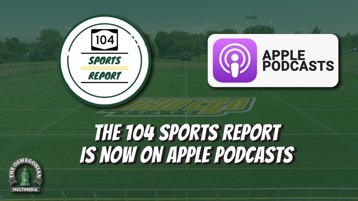 GonianMMD's tweet photo. The @104SportsReport is now on Apple Podcasts. Tune in at the link below for the latest on Oswego State Athletics. 

https://t.co/PSlWMKD9MZ https://t.co/gMk126idoQ