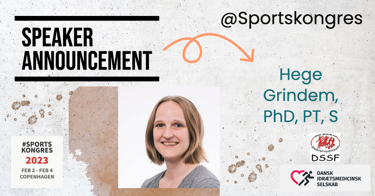 🗣 SPEAKER ALERT 📢 🔴 Expectations for the 2023 edition of Sportskongres is getting higher as we can announce Hege Grindem as a speaker at #sportskongres in 2023! 👏 🎤 #sportskongres #speakeralert @DanskIdr @sportsfysioDK @sportskongres @HegeGrindem