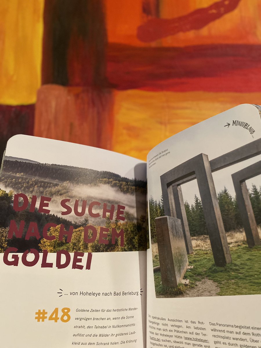 Hallo #Herbst! Schwelge gerade in Erinnerungen an die vielen schönen Wandererlebnisse in meiner alten Heimat, die es seit kurzem bei <a href="/DuMont_Reise/">DuMont Reise</a> in Buchform gibt 🍁⛰🥾☀️. #52Eskapaden #dumontreise #sauerland #siegerland #rothaargebirge