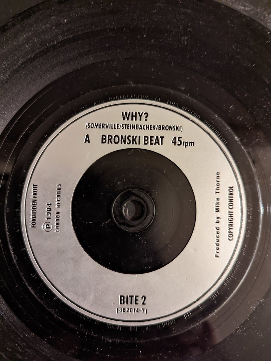MIKEYWMS's tweet photo. #7single of the day:Bronski beat Why, London records 1984.
@NewWaveAndPunk 
@Kgero1965 @MerylSebon @zap210 @MarianneHawksw2 @DonkinGerardo @AffrenchFfrench @dickidot09 @GarySlade5 @mattvern @nigelburton5 @TanyaJjjjj @TheRealSkeneo @Flash624697 https://t.co/3b7aokRrr1