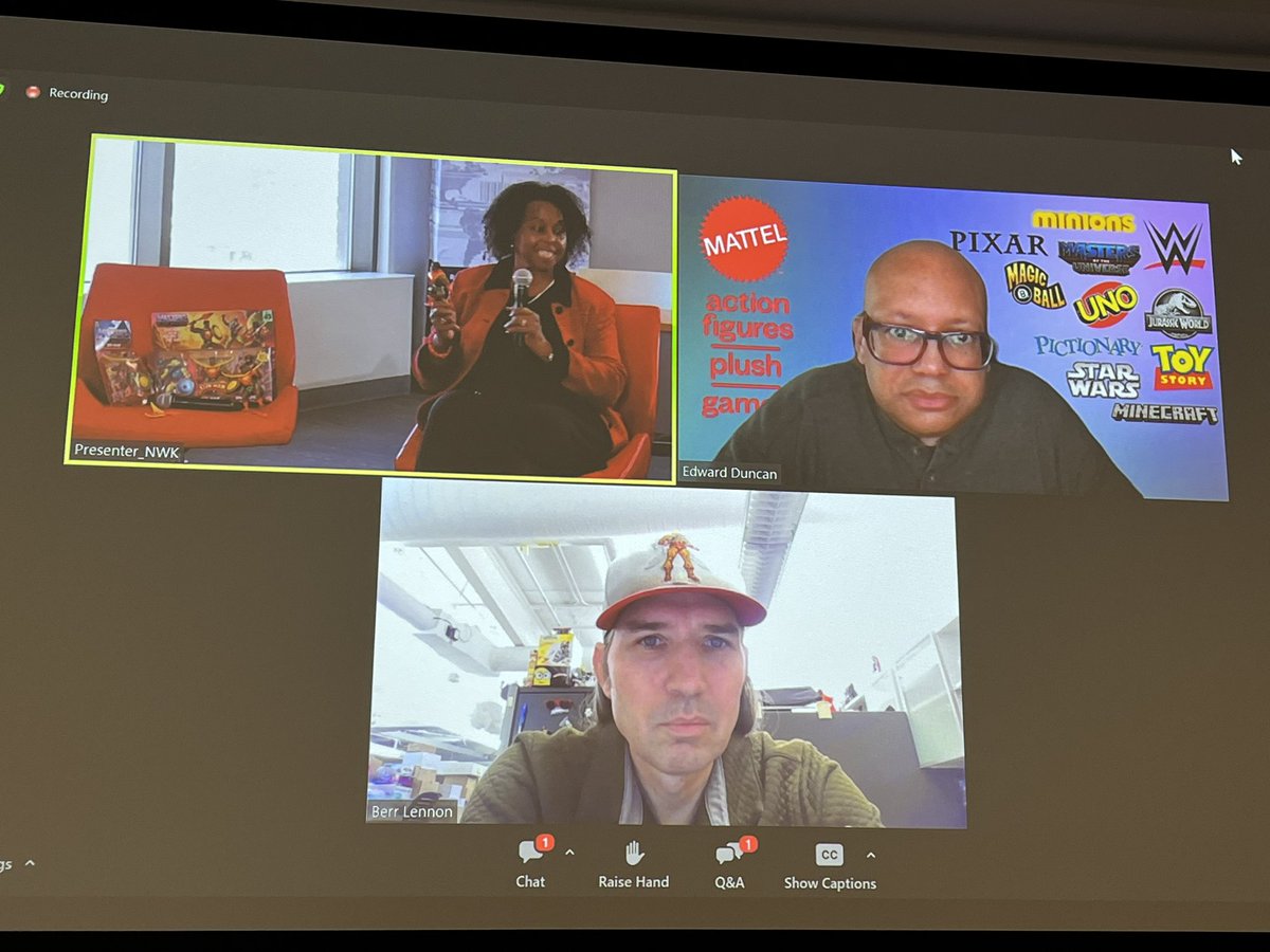 Learning about Metaverse and VR design with Mattel and @ylaeason at <a href="/RutgersBSchool/">RU Business School</a> Marketing Summit