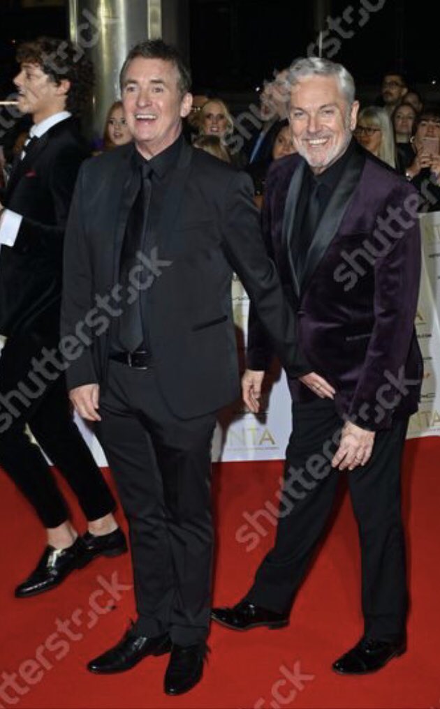 TeamShaneRichie's tweet photo. @realshanerichie and @RealBrianConley on the red carpet at the @OfficialNTAs at the @OVOArena last night. You make a lovely couple, fellas.😁 Though we won’t ask what Shane’s doing with his hand!🤣 #NTAs ©️#Shutterstock #RexFeatures https://t.co/oBO9MOCWtb