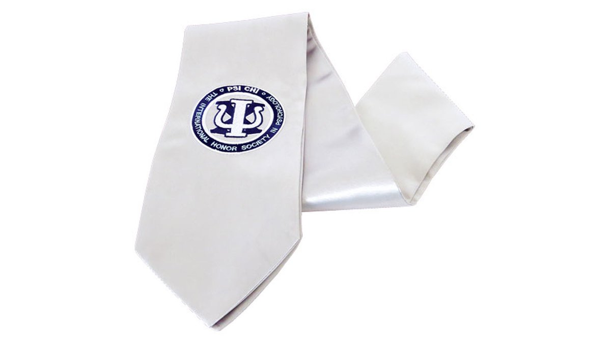 PsiChiHonor's tweet photo. Graduating Seniors: Complement your graduation robes with an official stole to honor your membership in Psi Chi! We are cheering for you! https://t.co/CWFcemMiJO #PsiChi #PsiChiStore https://t.co/X5kHuDIwPi
