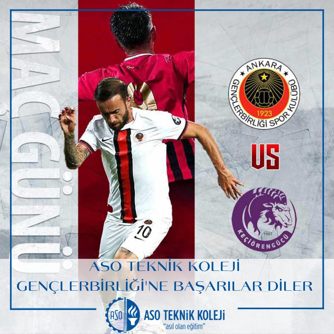 ASOTeknikKoleji's tweet photo. Yarın Eryaman Stadyumu Maraton Tribününde #Gençlerbirliği ni destekleyeceğiz. ASO'lu gençler @kirmizikara nın yanında ! https://t.co/p09WTIfeLS
