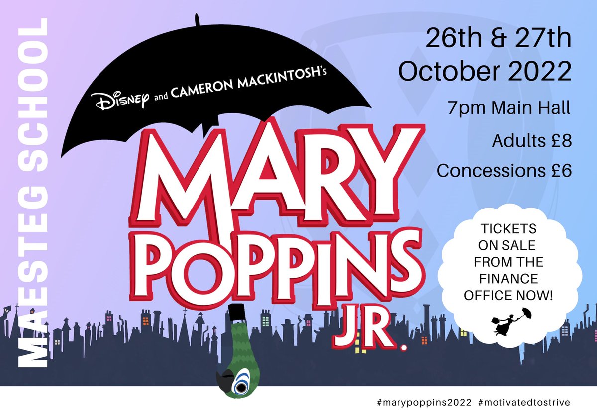 Our pupils have been working really hard this term and it’s going to be great! Please come along and support them 😊 <a href="/maesteg_drama/">Miss Hillier</a>