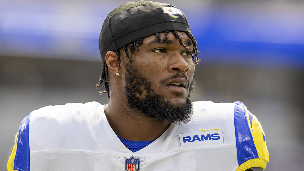 AroundTheNFL's tweet photo. Rams rule out RB Cam Akers (personal) vs. Panthers

https://t.co/6Q9oUmqyKR https://t.co/vmSRQMmnAi