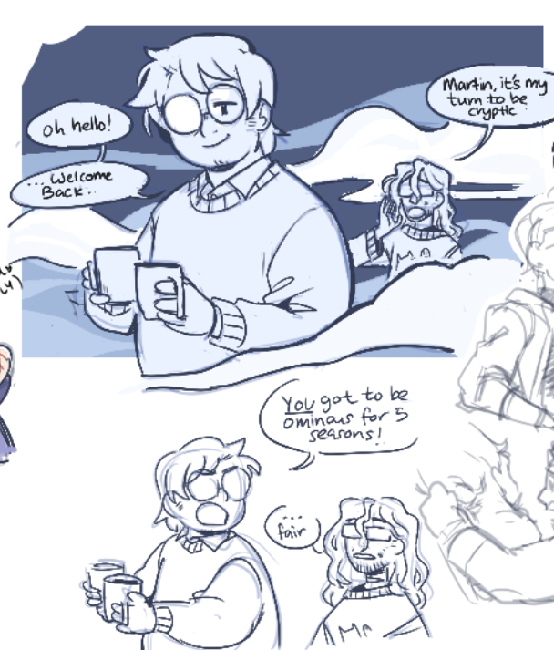 oh ive missed drawing all of themmmmm. #magnuspod #themagnusarchives 