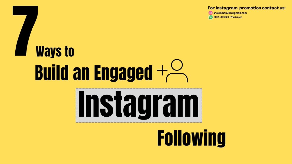 𝟳 𝗪𝗮𝘆𝘀 𝘁𝗼 𝗕𝘂𝗶𝗹𝗱 𝗮𝗻 𝗘𝗻𝗴𝗮𝗴𝗲𝗱 𝗜𝗻𝘀𝘁𝗮𝗴𝗿𝗮𝗺 𝗙𝗼𝗹𝗹𝗼𝘄𝗶𝗻𝗴:

Click here for all tips: cutt.ly/sBIOLfs

#instagram #instadaily #instagrammarketing #instagrammarketingtips #instagrammarketingguide #instagrammarketing101 #instagrammarketingtip