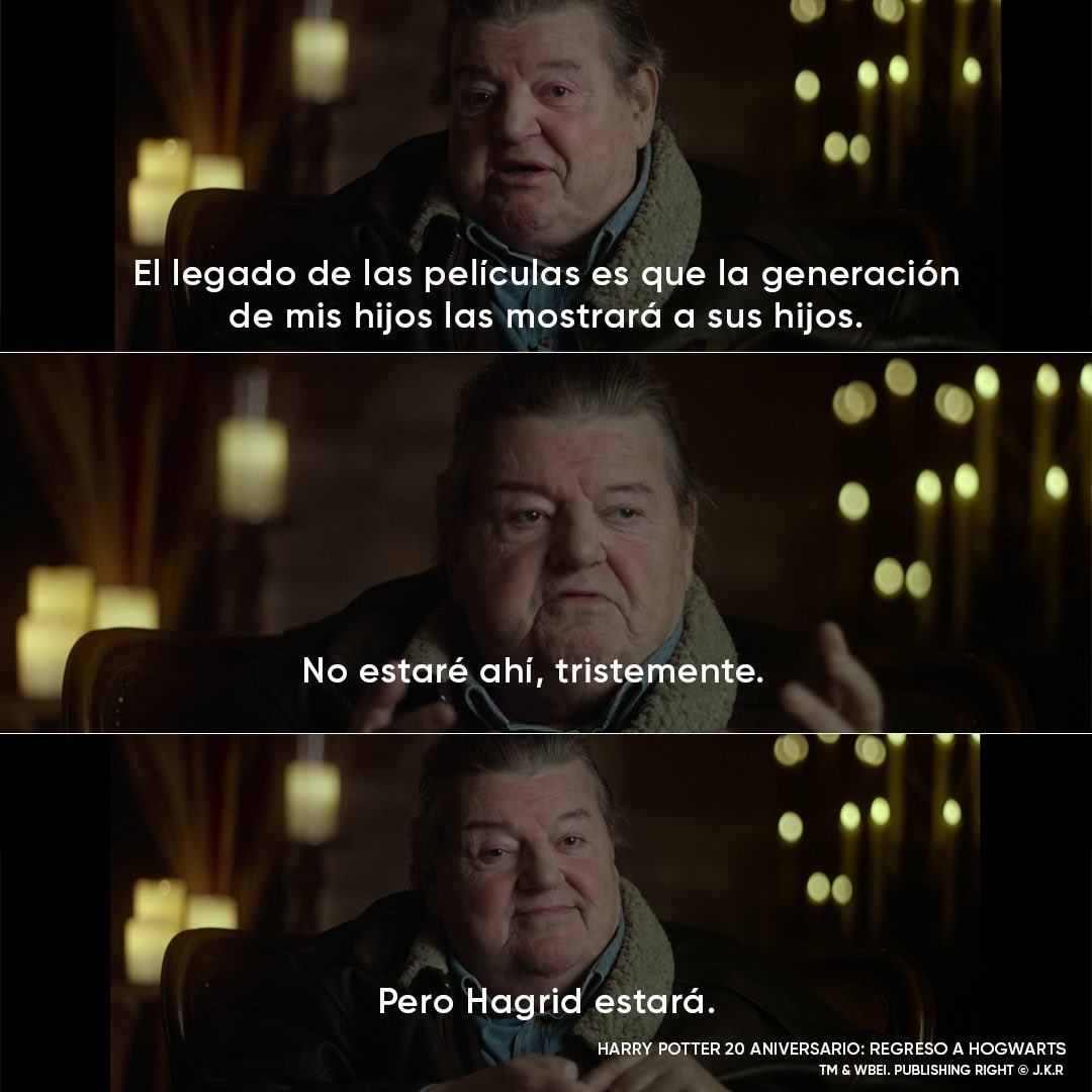 HBOMaxES's tweet photo. Hasta siempre, Rubeus Hagrid. 💜 https://t.co/MdYzR89qcT