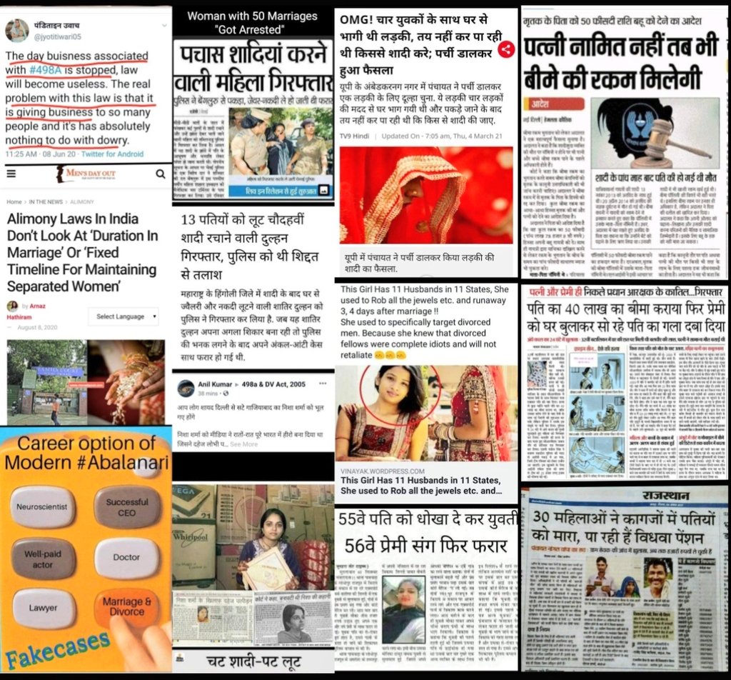 UnsafeCommonMan's tweet photo. Special Thanks to #Indian_Judiciary, #Corrupt_Government & #Corrupt_System for spoiling Indian Daughters, Breaking the Family Structure & Weakening The Nation by Youth #Male_Genocide
@monicagarkhel
@bhupinegi9990
@jyotiTpandey05 👉4 Picks & a Thread 🧵 https://t.co/CBhTv896VF