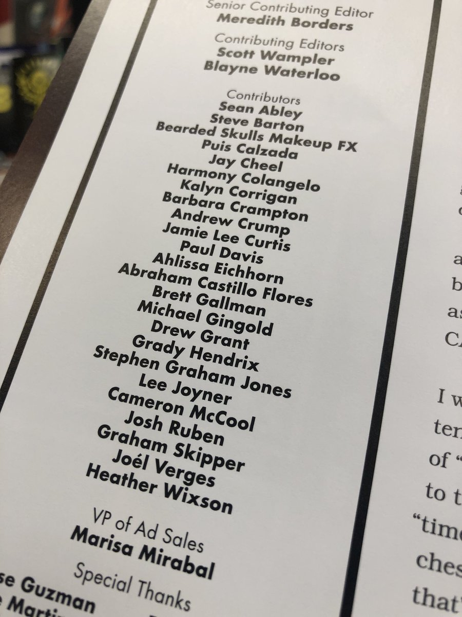 GrahamSkipper's tweet photo. I GOT TO WRITE AN ARTICLE IN @FANGORIA! To say it was an honor to do so is a huge understatement. On newsstands now! https://t.co/xPaO01ijpu