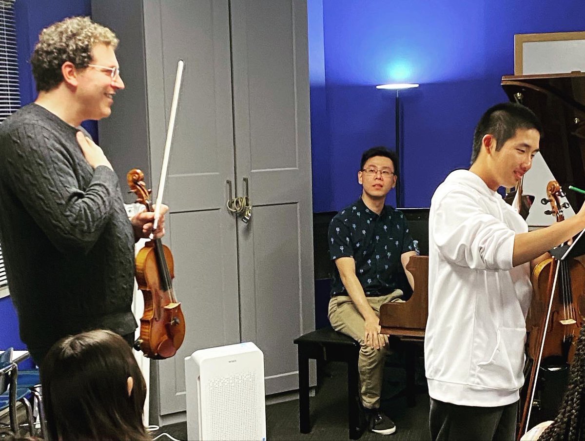 A great day for a masterclass with Noah Geller, the concertmaster (first chair) of the <a href="/seattlesymphony/">Seattle Symphony</a>. Students from our Young Artist Academy program performed for him and he provided wonderful feedback! We are so grateful to have such a renowned musician visit us!