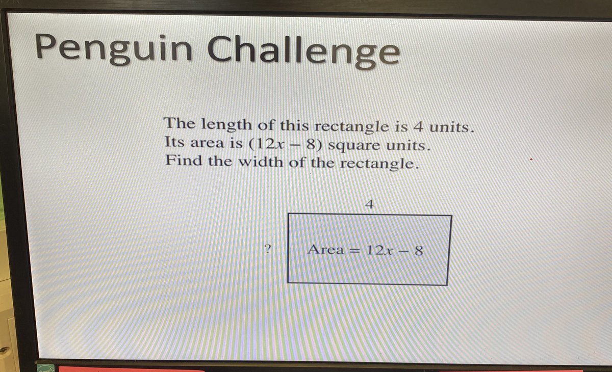 MissHalpinMaths's tweet photo. Today I did something that my teacher used to do with us. Penguin challenge: you must get full marks on the question to qualify. Once qualified you have to be the first person to write the answer to the joke on a penguin bar on a whiteboard, in return you win the penguin bar 🤣 https://t.co/NLsz5oyEAp