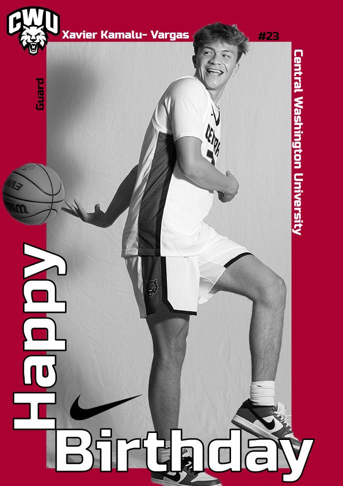 CWU_MBB's tweet photo. Happy Birthday to @CWU_MBB guard, Xavier Kamalu- Vargas! #EnergyWins https://t.co/cDKFaKacHW