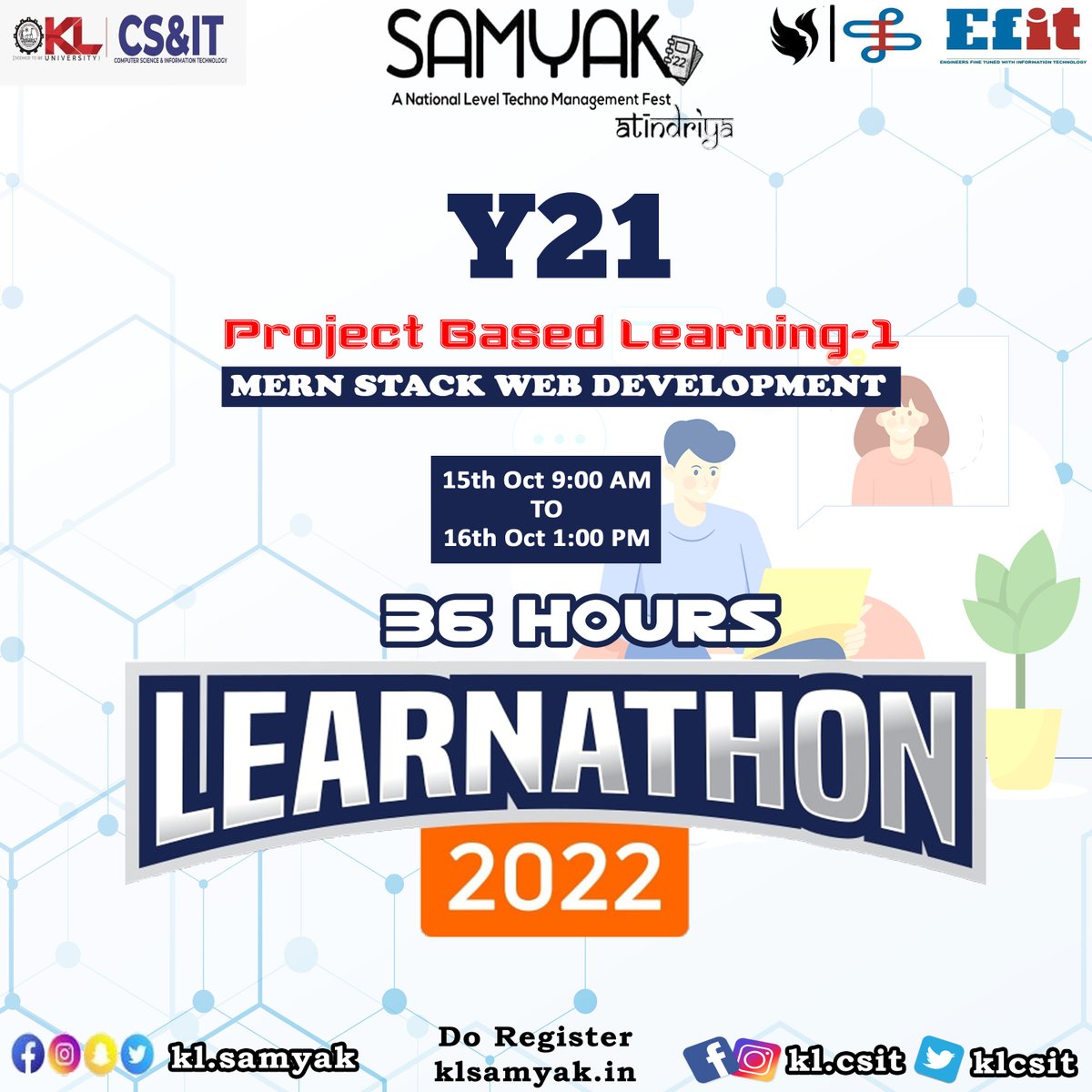 klcsit's tweet photo. Y21 Batch - Project Based Learning-1
Learnathon 2022.
#learnathon #kickstart #klef #samyak #klsamyak #bramhanandam #india #fest #csit #klcsit https://t.co/HTHrIuVq8Y