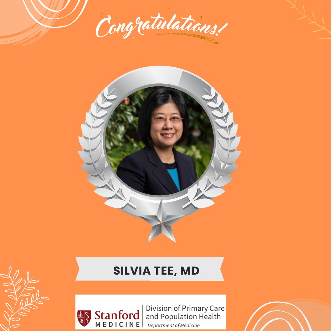 Congratulations to Dr. Sivlia Tee on receiving the PCPH Fall Award for Outstanding Geriatric Faculty Award. 'For her contributions, including a highly successful project with COMET scribes on advance care planning with patients with low English proficiency...'