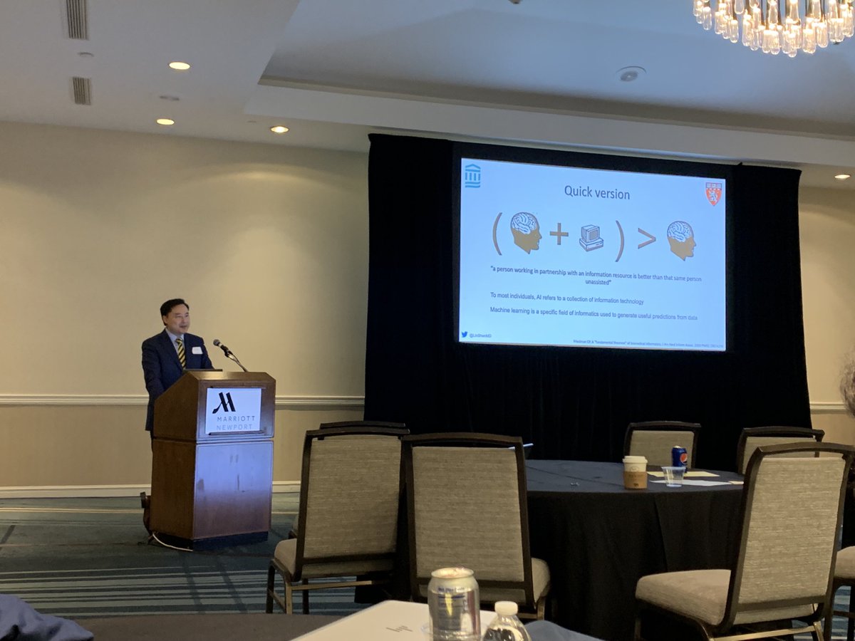 dlshung's tweet photo. ⁦@LinShenMD⁩ giving the State of the Art talk on AI and ML in Gastro in Newport - The Yale/Harvard Endoscopy Course https://t.co/Gwo3onMJ3y
