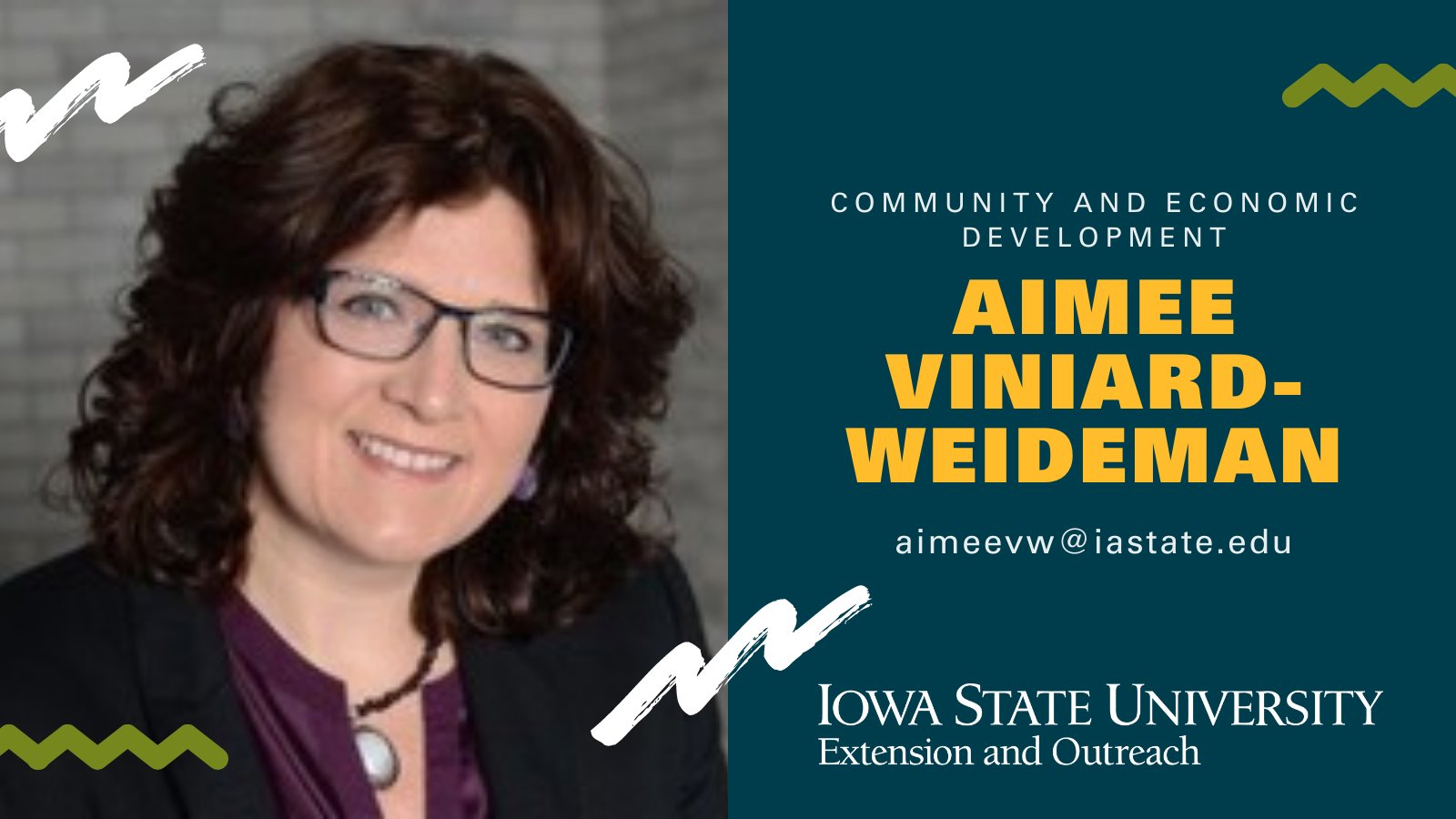 ISU Extension CED on Twitter "Get to know our staff contact Aimee