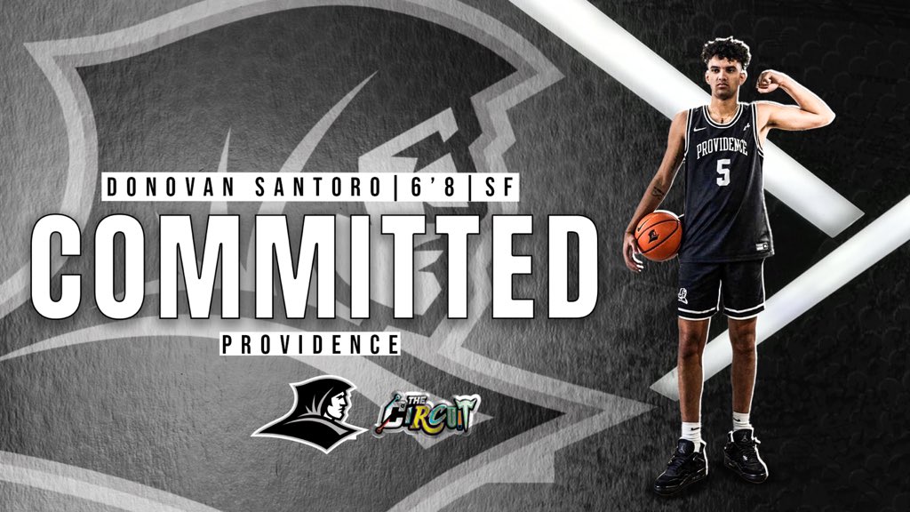 Congratulations to our 2023 Donovan Santoro 6’8 Wing Southern California Academy on his commitment to Providence. Santoro has smooth looking jump shot from 3. Can really shoot the ball off the catch &amp; bounce. Shot creator with size for position. <a href="/SantoroDonovan/">Donovan Santoro</a> #RamThrough 🐏