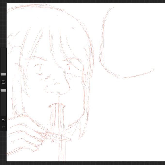 今日のネタ描いてます。 