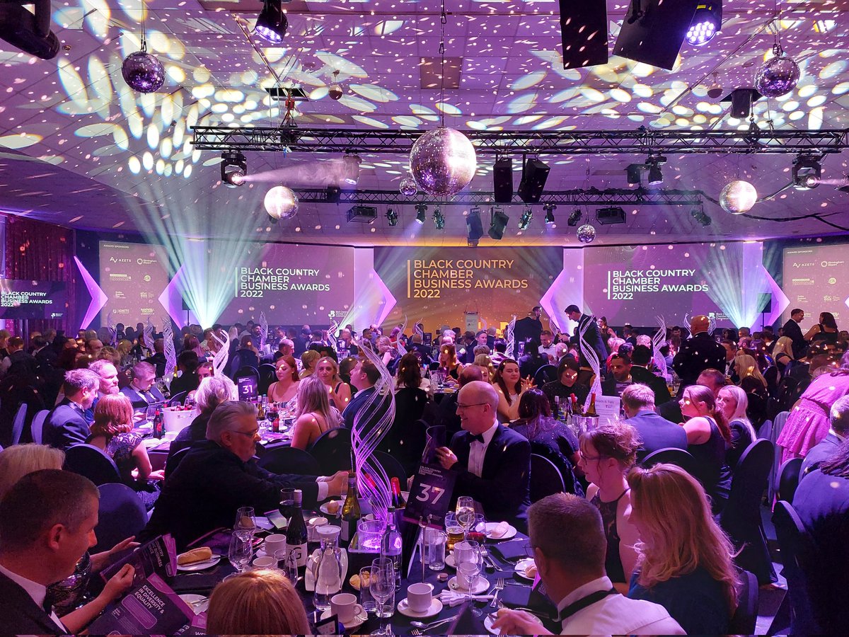 Celebrating achievement in the Black Country at the chamber of commerce awards #BCCCAwards fingers crossed for <a href="/GordonMoodyOrg/">Gordon Moody</a> up for the third sector award.