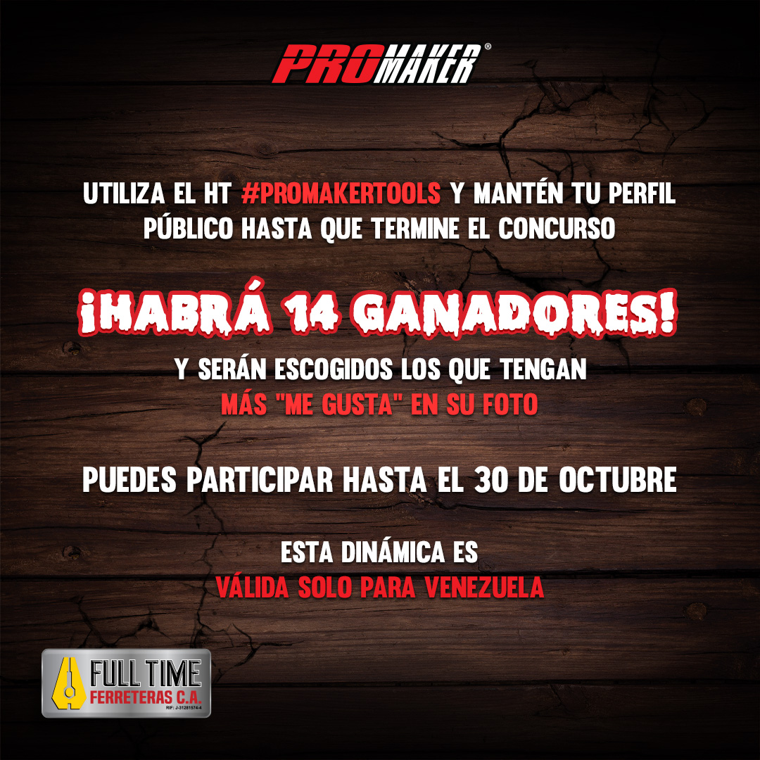 promakertools's tweet photo. ¡#TERRORÍFICO #CONCURSO! 👻🎃

Ve a nuestro perfil de Instagram: https://t.co/VwogOgHkXw , asegúrate de leer todos los pasos para saber cómo #participar desde ahí 👆 y así ganar una de las 14 #EsmeriladorasAngulares. 🛠⚡ https://t.co/URnMglipBz