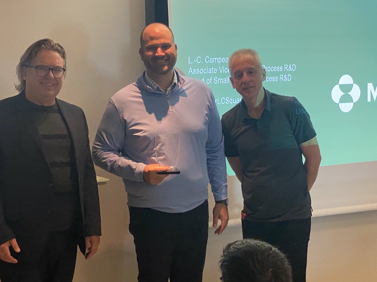 Congratulations to Dr. LC Campeau for being awarded the inaugural 2022 Department of Chemistry and Biomolecular Sciences Outstanding Alumni Achievement Award - in recognition of outstanding achievements, contributions, and leadership. Well deserved &amp; an exciting in person visit!