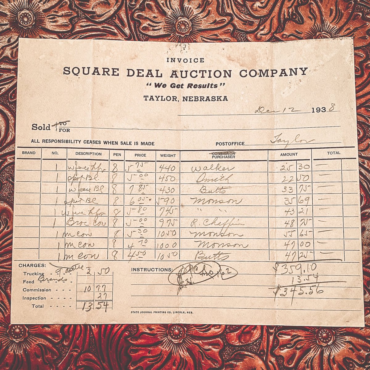 getpenned's tweet photo. For what it's worth: snapshot of cattle prices in late 1938.
 
#nebraskacattle #cattleprices #beefindusty #cattlesale #salebarn #cattleauction #ranching #cattle #usabeef #ranchhistory #cattlemen #beef #ranchlife #nebraskaranch #rancher #ranching https://t.co/AGrvVS4n4A