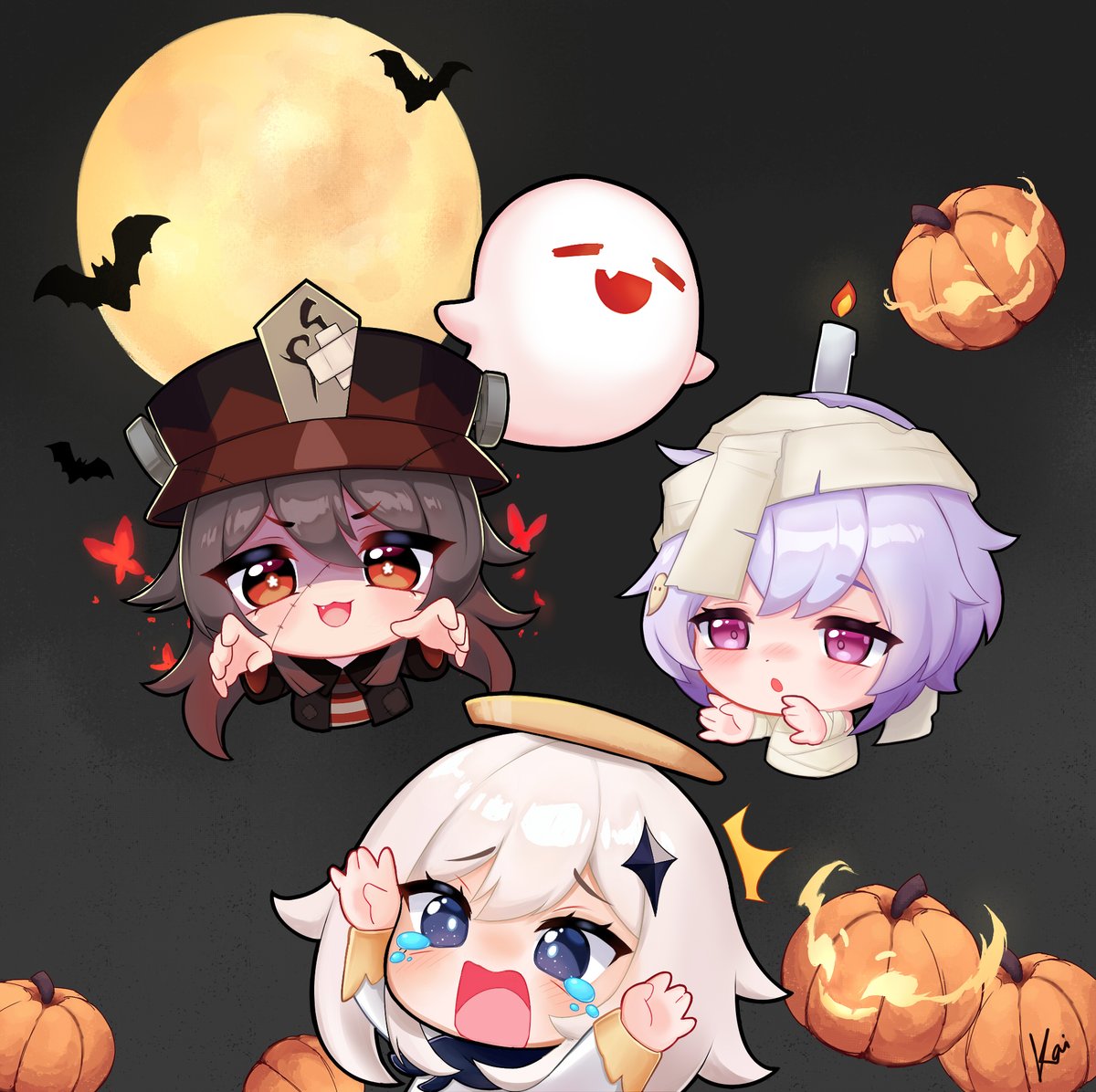zo_KaiiR's tweet photo. I'll try posting more this month. Also planned on another set of F2U emotes [Halloween edition] . Sorry for being late.
#GenshinImpact #原神 #HuTao #Qiqi
 Comment if anyone has any recommendations. like &amp; RT if you wanna cheer me up https://t.co/gqP1dgfTUF