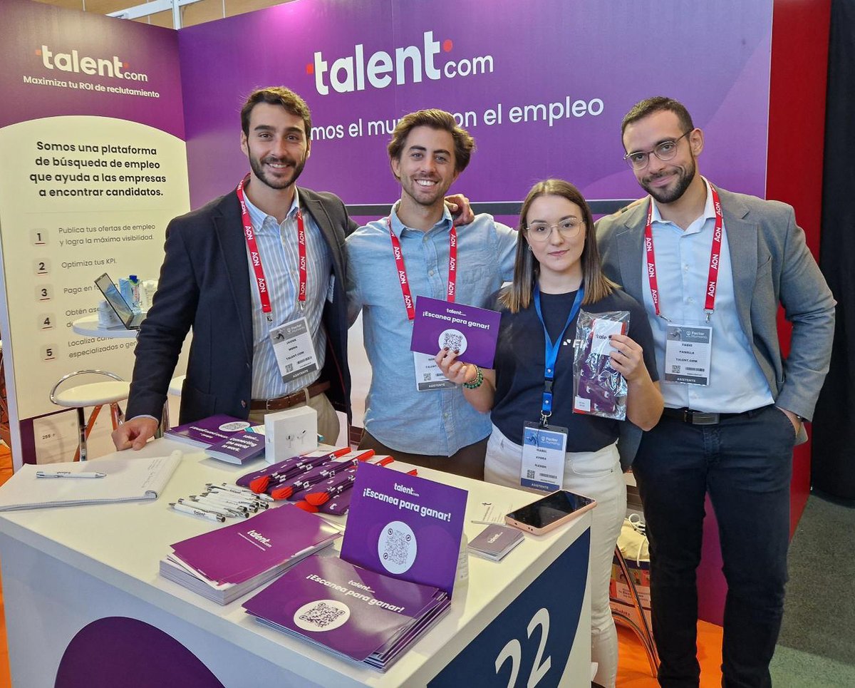 Talent.com (@talentdotcom) on Twitter photo ¡<a href="/FactorHumano_es/">Factor Humano</a> fue un gran éxito para Talent.com! Estuvimos agradecidos de conocer y conectar con tantos profesionales de la industria👏 #congresoFH ¡<a href="/FactorHumano_es/">Factor Humano</a> fue un gran éxito para Talent.com! Estuvimos agradecidos de conocer y conectar con tantos profesionales de la industria👏 #congresoFH
