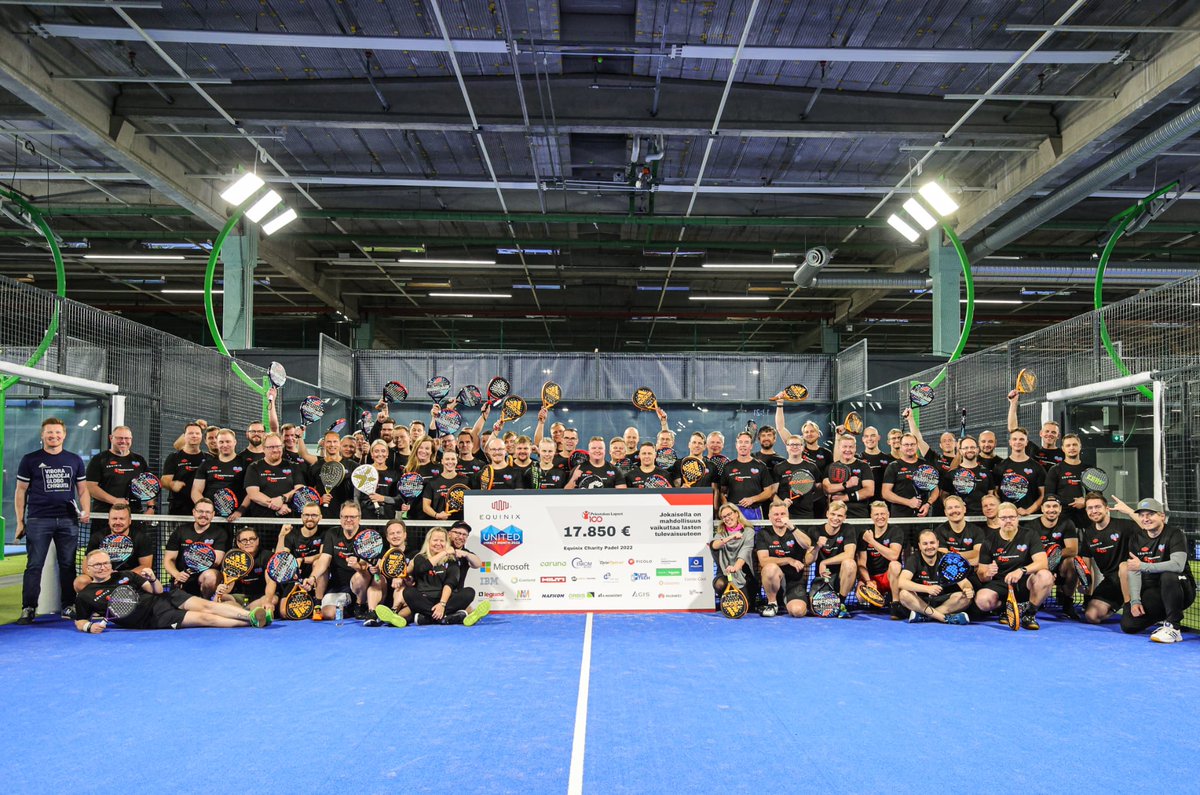 Gameday 🎾 - ja tärkeän asian puolesta 💕

<a href="/anttijpartanen/">Antti Partanen</a> &amp; team IBM pelasi tänään @EquinixFI  järjestämässä padelin hyväntekeväisyysturnauksessa, jonka osallistumismaksuista kertyneet varat lahjoitettiin <a href="/pelastakaalapse/">Pelastakaa Lapset</a> ry:lle.

#IBM #Equinix #charitytime