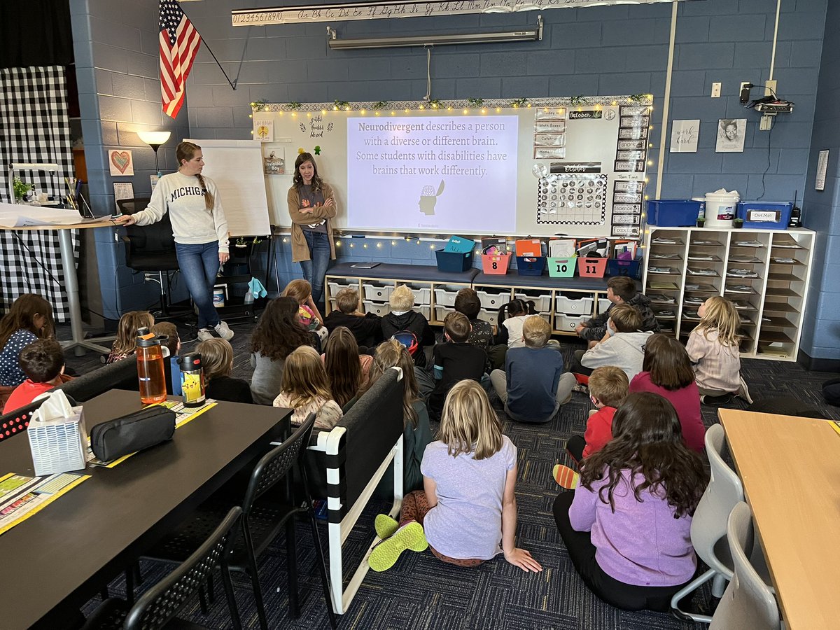 Thank you to the fabulous Mrs. Gilb and Mrs. McKinney for the amazing lesson on Disability Awareness &amp; Unexpected Behaviors.