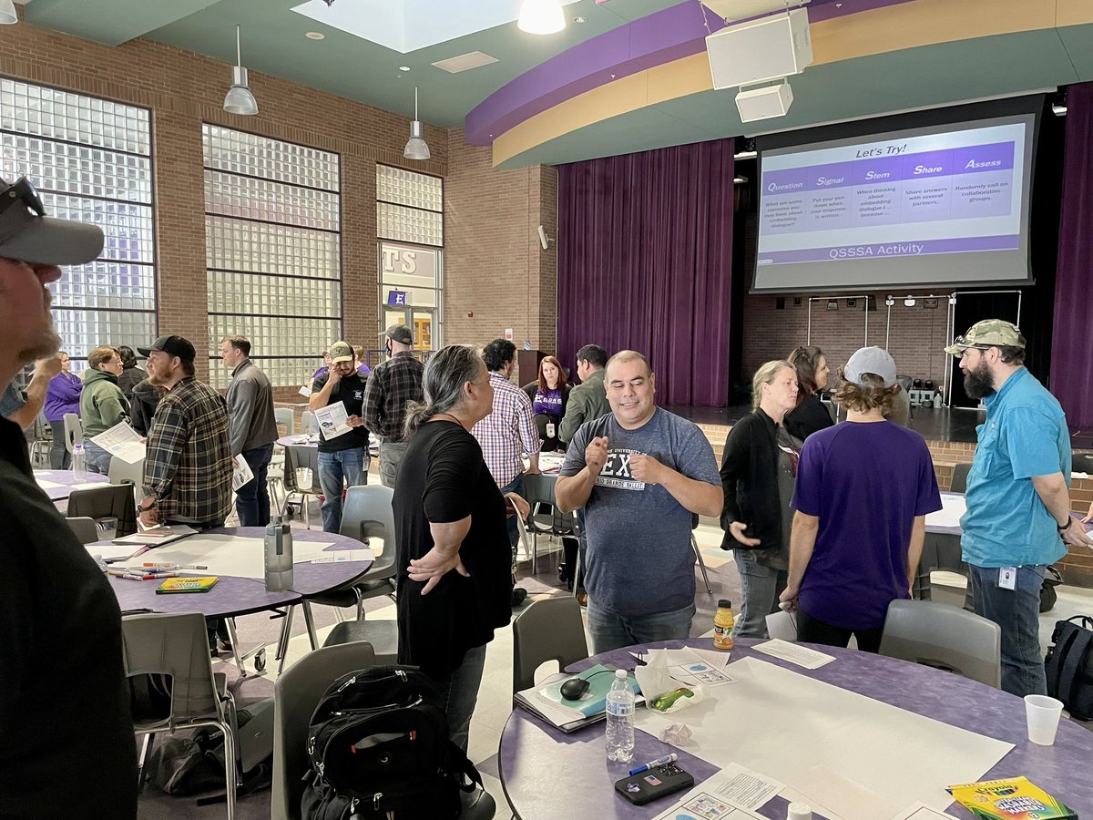 ElginBilingual's tweet photo. Worked with @ELGINISD_EHS on how to embed dialogue day to day. They explored how to implement structured conversations through the use of #QSSSA, #TRTW, #TalkMoves and much more. @Seidlitz_Ed @JohnSeidlitz @nancymotleyTRTW @ElginISD_PD @ElginBilingual @ElginTxISD https://t.co/Bq6KZ3hUdH