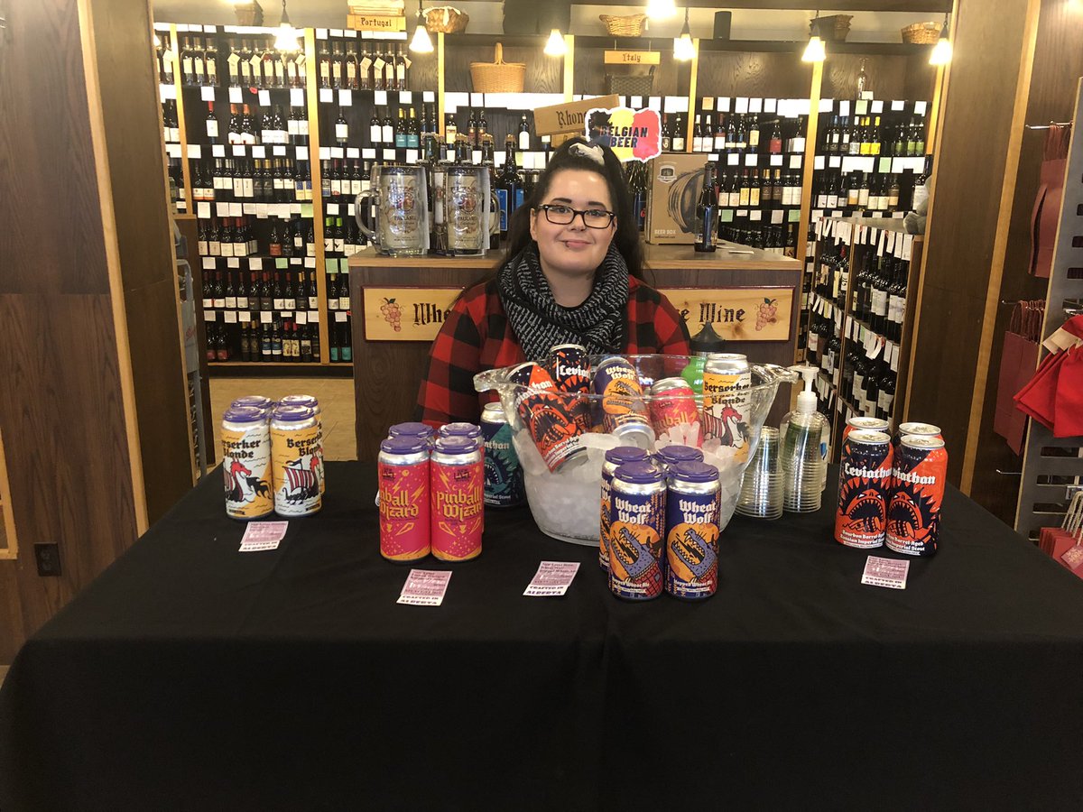 Rai-Lee from <a href="/newlevelbrewing/">New Level Brewing</a> is in the store with some great beers for everyone to try out! Come on down 🍻 Open until 7! #yegdt #edmontondowntown #downtownedmonton #yegbeer #edmontonbeer #edmontonbeergeeks