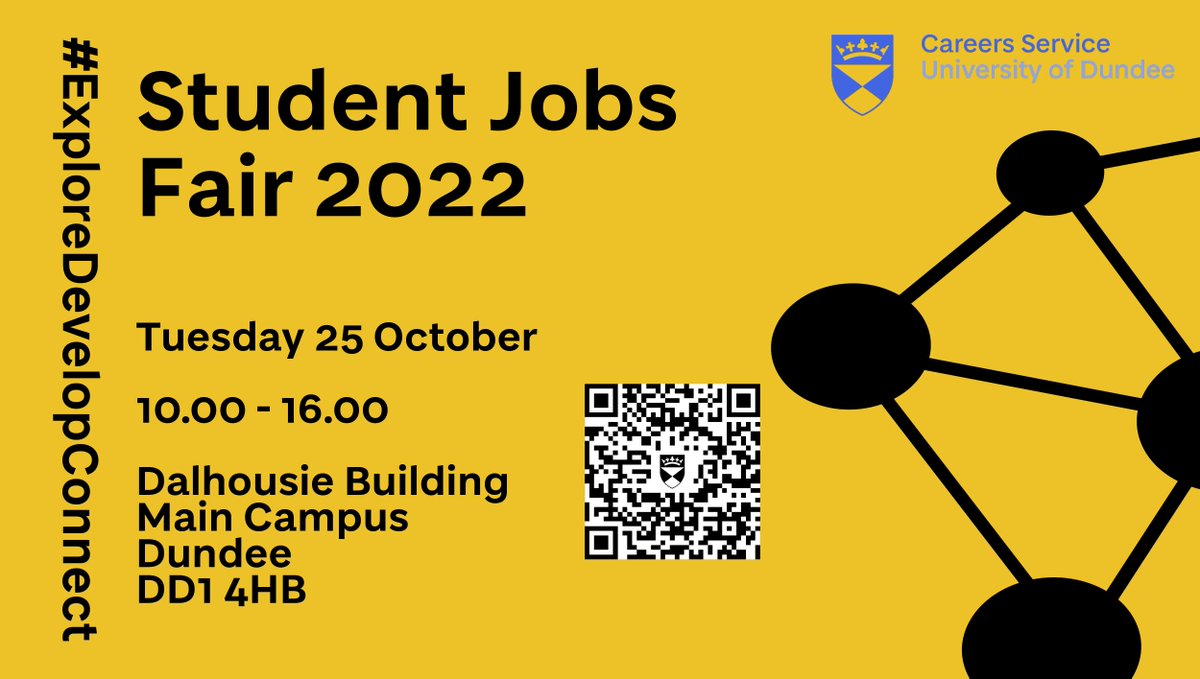 Register for the Student Jobs Fair to meet employers offering vacancies, both immediate, and in the future! Sign up at buff.ly/3CpzYOK #ExploreDevelopConnect