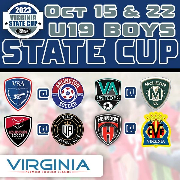 Virginia Premier Soccer League (@virginiapremier) on Twitter photo The final 8️⃣ are set in the <a href="/usclubsoccer/">US Club Soccer</a> VA State Cup
Check the matchups for the boys ⏩
#vpslstatecup #chasethe🏆 The final 8️⃣ are set in the <a href="/usclubsoccer/">US Club Soccer</a> VA State Cup
Check the matchups for the boys ⏩
#vpslstatecup #chasethe🏆