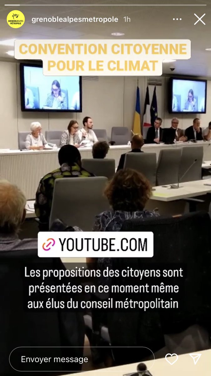 Lecocq_dom's tweet photo. 🚨 Convention Citoyenne Métropolitaine pour le Climat #convcmc
La restitution des travaux 🚧 par les 100+ citoyens auprès des élus du conseil métropolitain @GrenobleAlpes c’était ce soir !
#TimeForAction
Poke @cferrari_38 @PascalClouaire @VerriPierre @EmilieCChalas … https://t.co/YJnjwKAAmk