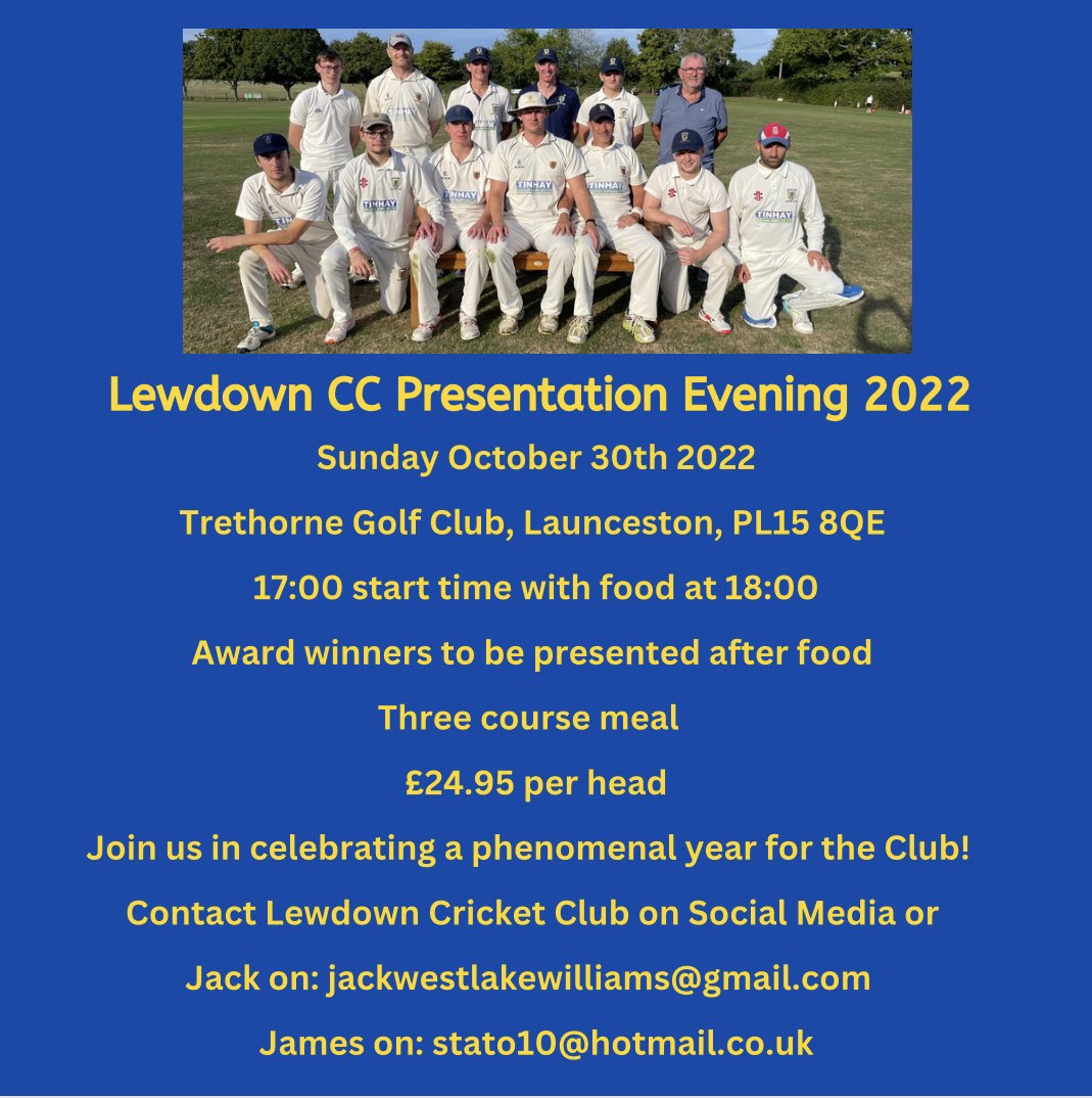 Time to celebrate 🥳 

Hugely successful 2022 for the club, no better way to round off the year than with a few drinks and some lovely food 🍺 🍲 

Contact details provided below, see you there!