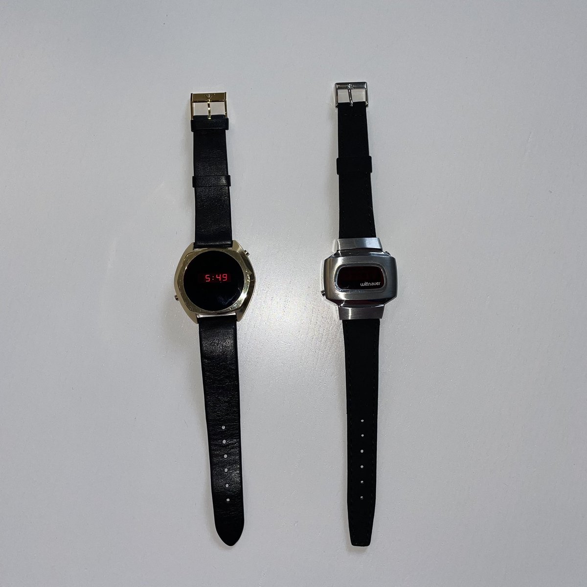 benchampniss's tweet photo. Cheers to @LlOyDazOiD , for selling these absolute beauties to me. Two circa 1976 Wittnauer Polara LED watches. (Push button to reveal time etc..) These new old stock have been in storage for over 45 years! Have a look at Lloyd’s website: https://t.co/joAvcBHRkG
#ledwatch https://t.co/IamznDp4B9