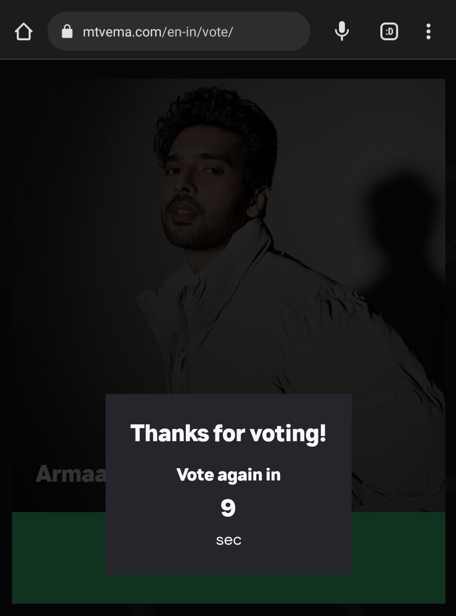 alphaBD's tweet photo. I've cast my vote for @ArmaanMalik22 in the #BestIndiaAct category for this year's @mtvema. 

What about #YOU? 

Vote here: https://t.co/Q7064GDFb5

#VoteAM4EMA #EMAs #ArmaanMalik https://t.co/Ik1VJo86tq