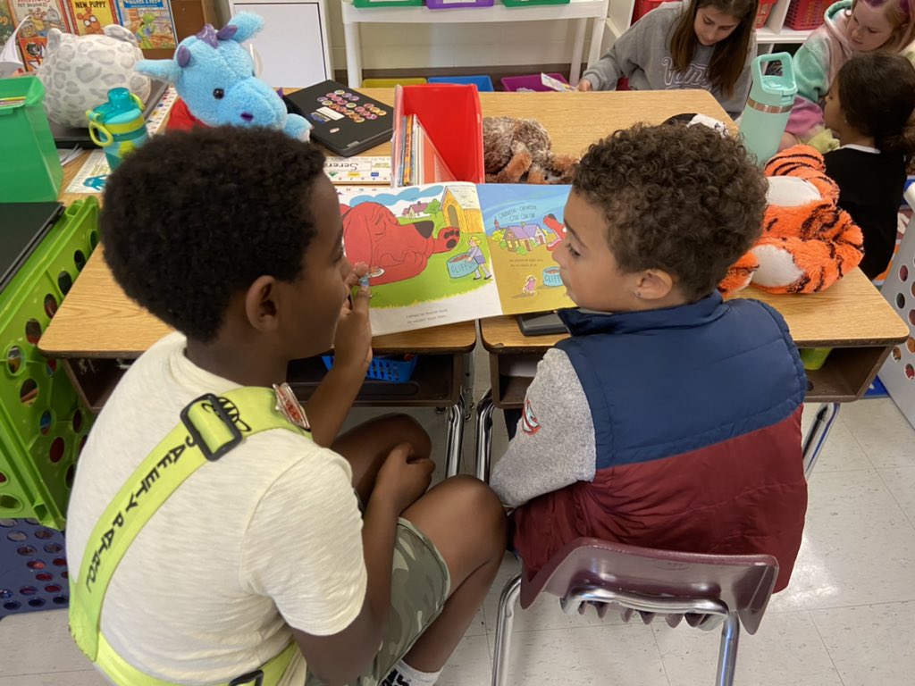 Amanda Holt (@aholt_educ8) on Twitter photo 5th and 1st book buddies doing a digital scavenger hunt and reading to each other. My heart is full!! 💞 <a href="/CloverHillES/">Clover Hill ES</a> <a href="/KarynAndersen/">Karyn Andersen</a> #oneccps 5th and 1st book buddies doing a digital scavenger hunt and reading to each other. My heart is full!! 💞 <a href="/CloverHillES/">Clover Hill ES</a> <a href="/KarynAndersen/">Karyn Andersen</a> #oneccps