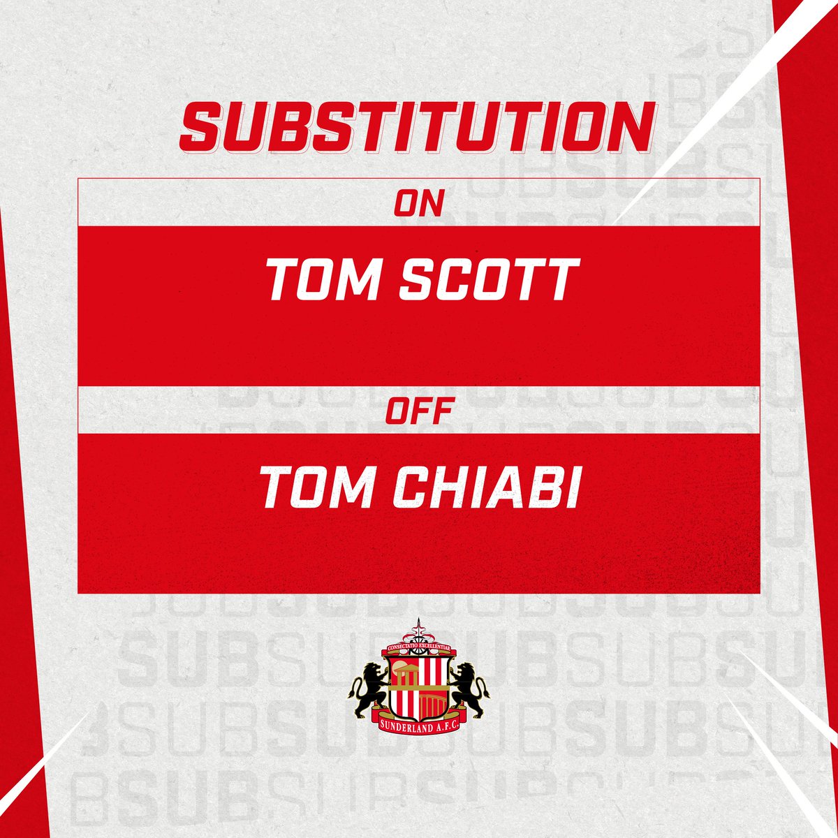 AcademyOfLight's tweet photo. 68' Another big welcome back to Tom Scott, who makes his return for a first appearance of the season.

[1-2]

#SAFCAcademy | #PLCup https://t.co/1Y0hnAgDpp