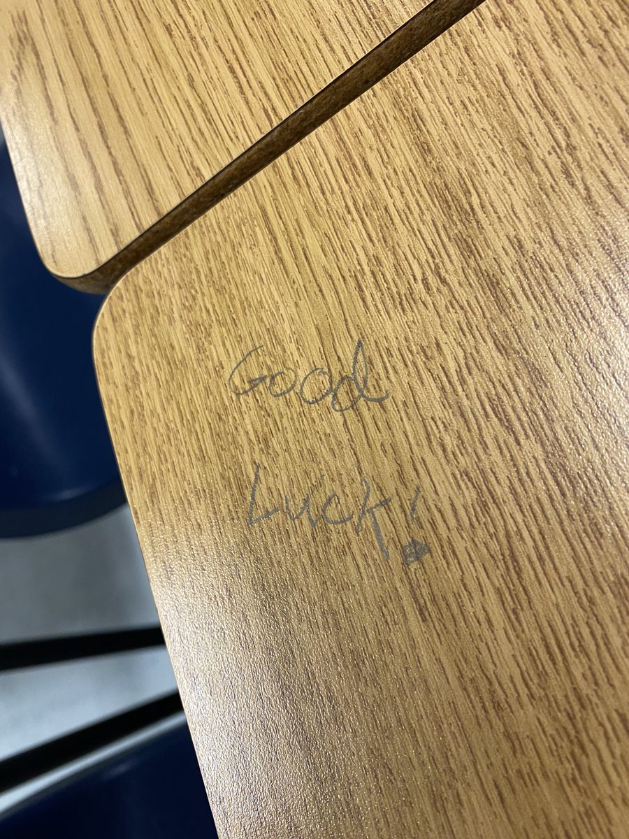 The sweetest graffiti for midterm week 😂