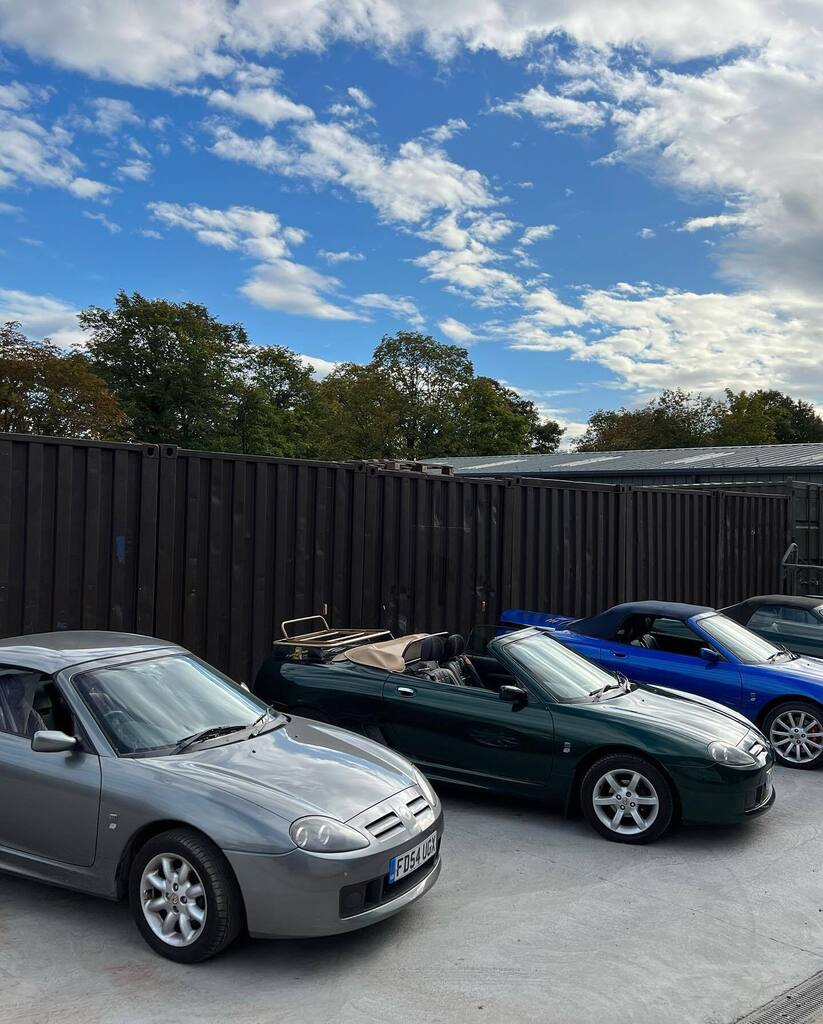 roughluckracing's tweet photo. Busy week at Norris Garage! ⚙️
Cars in from Eastbourne, Teeside, Lincoln, Selby.
#mgf #mgtf #mgtf160 #mgowners #mgtf115 #mgtf135 # mgtf115 #rovermg #savedanother #itswhatwedo #mgfun https://t.co/Gb8XbeX8PP https://t.co/8J9v9mrr5z