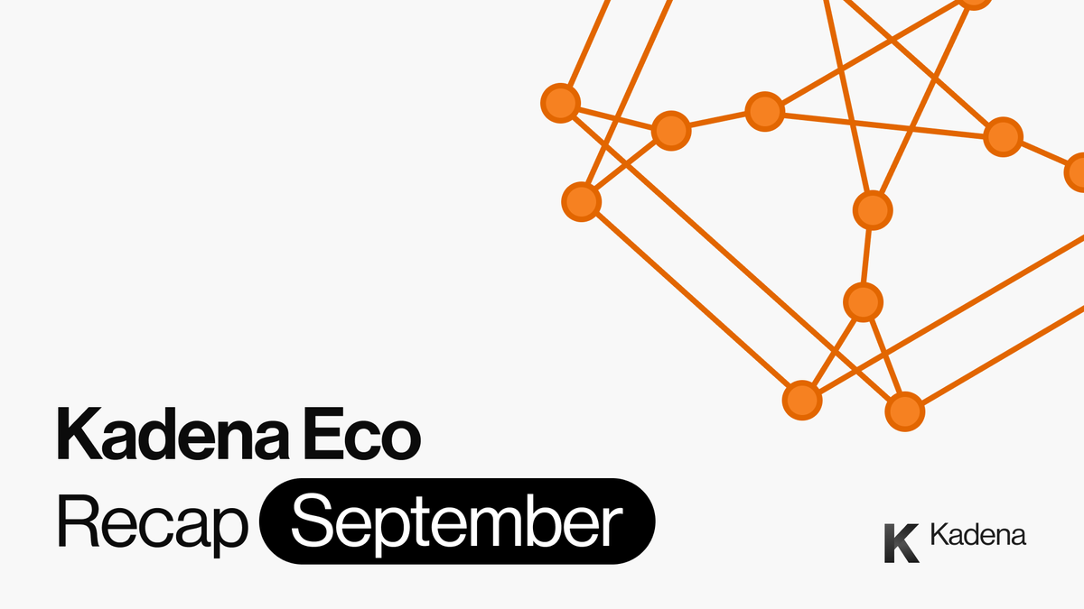 kadena_io's tweet photo. Lots of things happened in September for #KadenaEco.

Let’s go over what Kadena Eco has been up to last month! https://t.co/N3hEqCmCHw