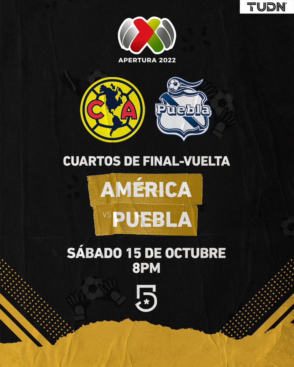 ¡Mañana! 🗓

<a href="/ClubAmerica/">Club América</a> 🆚 <a href="/ClubPueblaMX/">Club Puebla🎽</a> 

#LiguillaEnTUDN por <a href="/MiCanal5/">El 5</a> 📺
