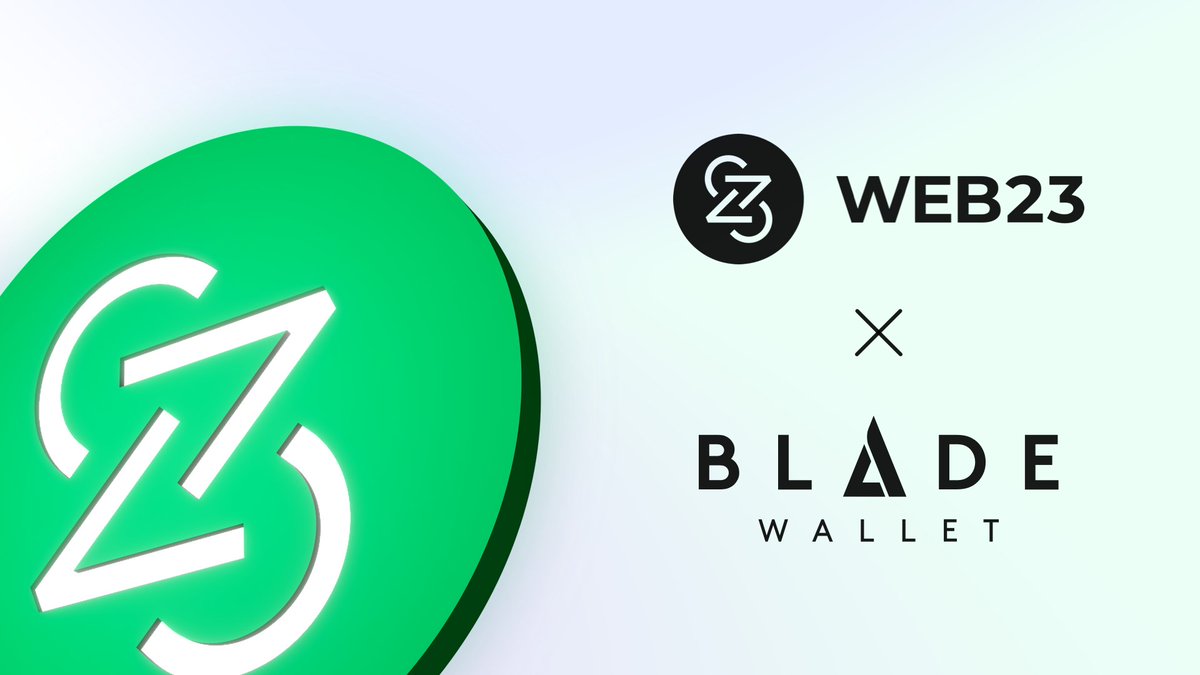 web23io's tweet photo. Giveaway Reminder ๐
Enter the trending #Blade x Web23 giveaway for a chance to win 2 free utility #HBAR NFTs and a #SmartDomain from us... you've got 24hrs left!
Download @BladeWallet to get started. Enter to win at the link & see prizes! ๐ https://t.co/2w3RoGVPiG https://t.co/Y0vzqqSSXa