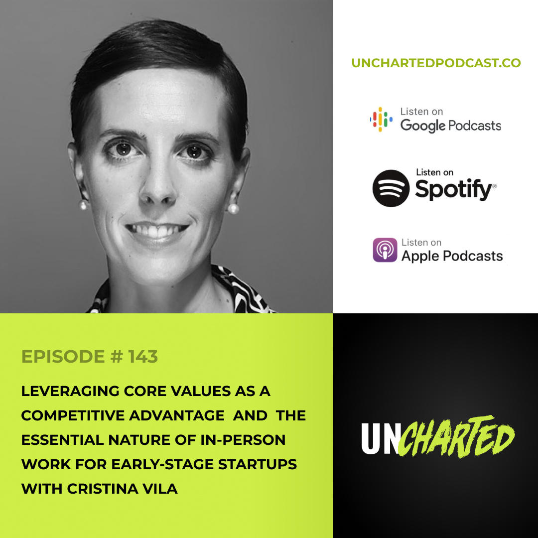 Put this week's episode on your to-do's for this weekend. 

<a href="/CrisVilaVives/">Cristina Vila</a> shares how core values and in-person has been a competitive advantage for them at 
<a href="/Cledara/">Cledara</a>