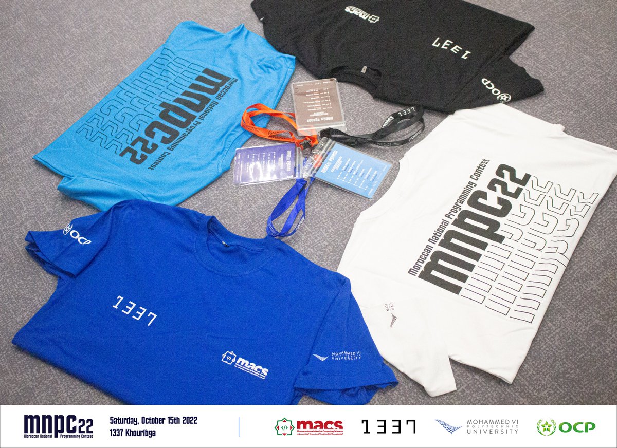 hello MNPC-ers 🤗 Guess which is for whom?
🟦⬜⬛🟦 Contestants ? Coach ? Volunteers ? Staff ?