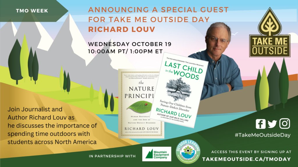 RichLouv's tweet photo. Hope you'll join me for this event, as part of the Take Me Outside Day campaign. For more information and to sign up, please click here: https://t.co/iEnlA1fBFy
#vitaminn #naturedeficitdisorder #lastchildinthewoods #childrenandnature #ourwildcalling #richardlouv https://t.co/HWzh2MRStE